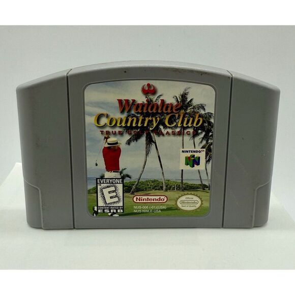 Waialae Country Club Nintendo 64 N64 Cartridge Vintage Game Only Tested‎ - Picture 1 of 2